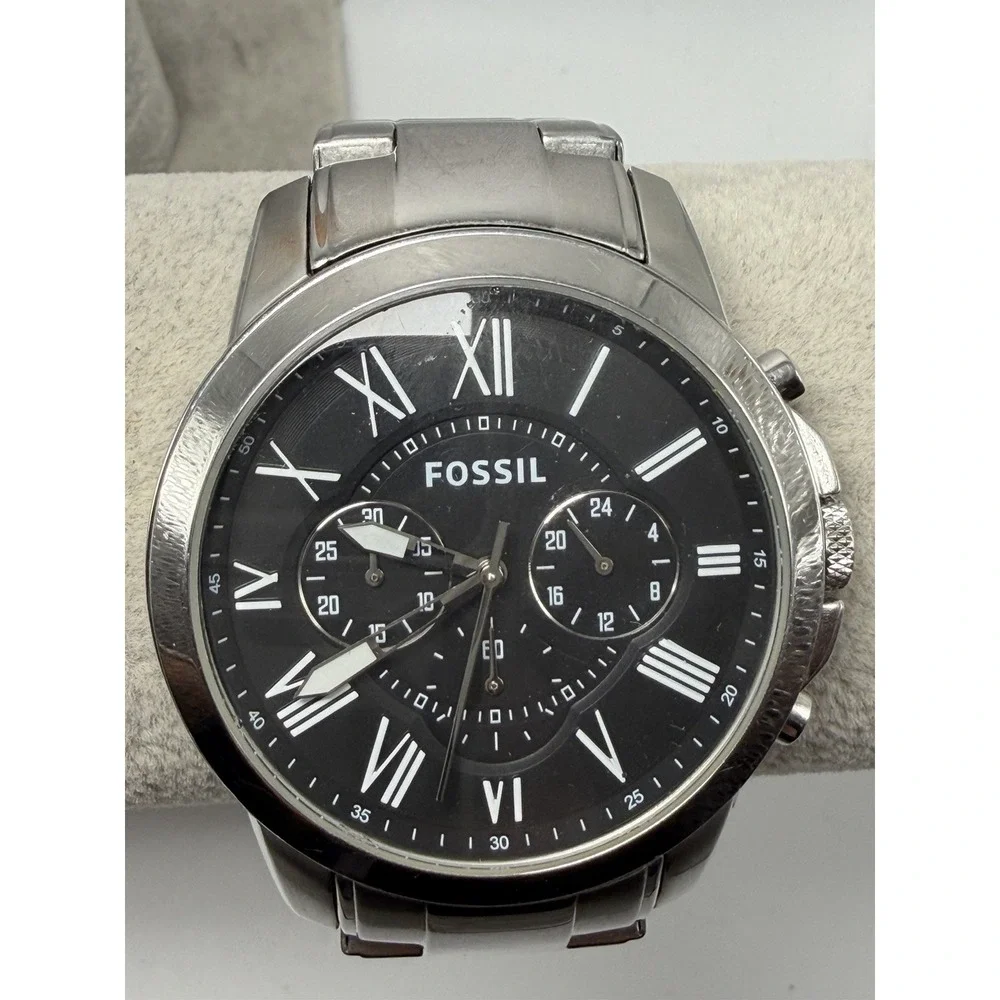 Fossil FS4736 Grant New Battery Mens Chronograph 44MM 7